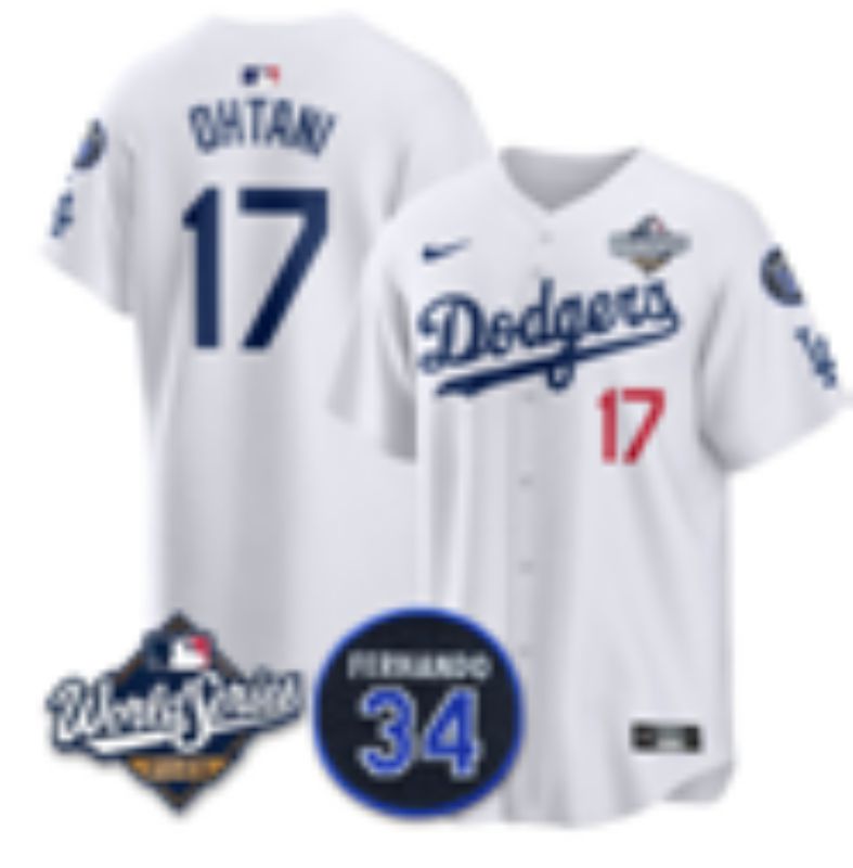 Men 2025 Los Angeles Dodgers #17 Ohtani white Game Nike MLB Jersey style 071->los angeles dodgers->MLB Jersey